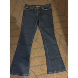 Michael Kors Vintage-Inspired Bootcut Studded Jeans 8